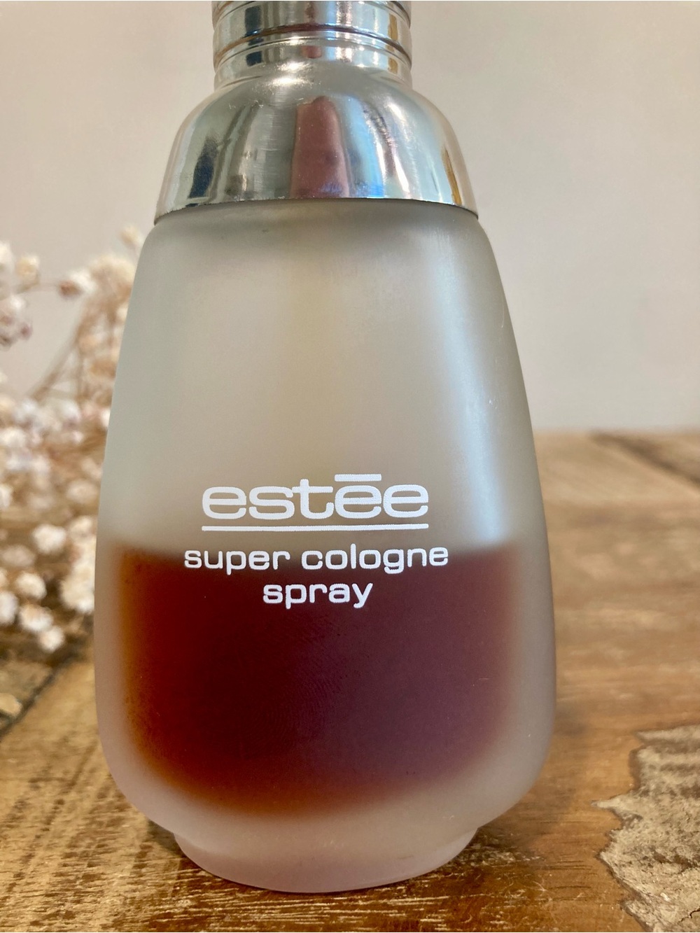Vintage Estee Super Cologne Spray 1.85 Fl Oz for Women Made in USA Frosted Glass - Picture 2 of 16